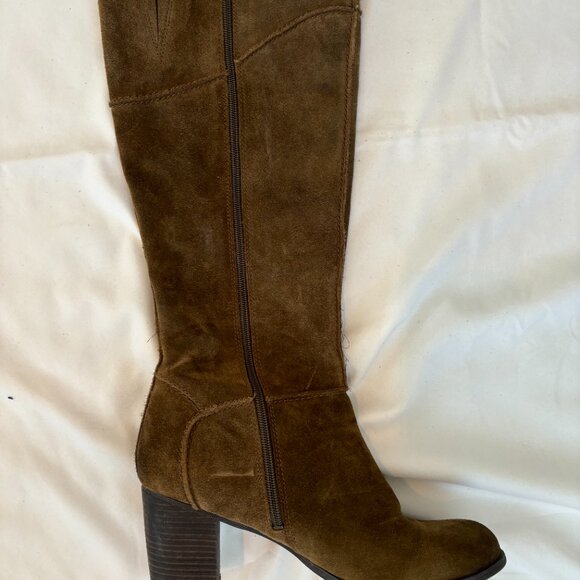 Franco Sarto Yamka Knee-High Boot, Olive Green Size 11 - Picture 4 of 10